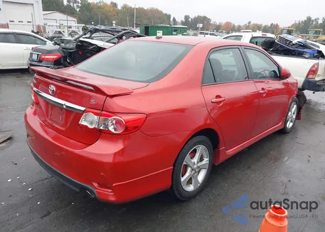 2011 Toyota Corolla S from USA, damaged, VIN 2T1BU4EE1BC653275